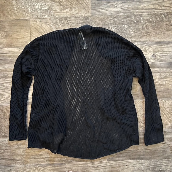 Eileen Fisher Open Front Weave Knit High/Low Short Cardigan Sweater M NWT $358 - Picture 3 of 9